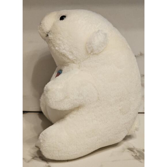 Vintage 1993 Coca Cola Polar Bear Plush White Stuffed Animal Toy 7" - Picture 4 of 5